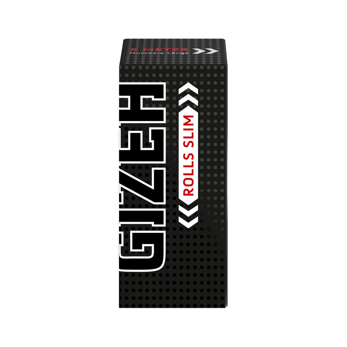 GIZEH Black Rolls Slim King Size 5 m Packung Frontansicht