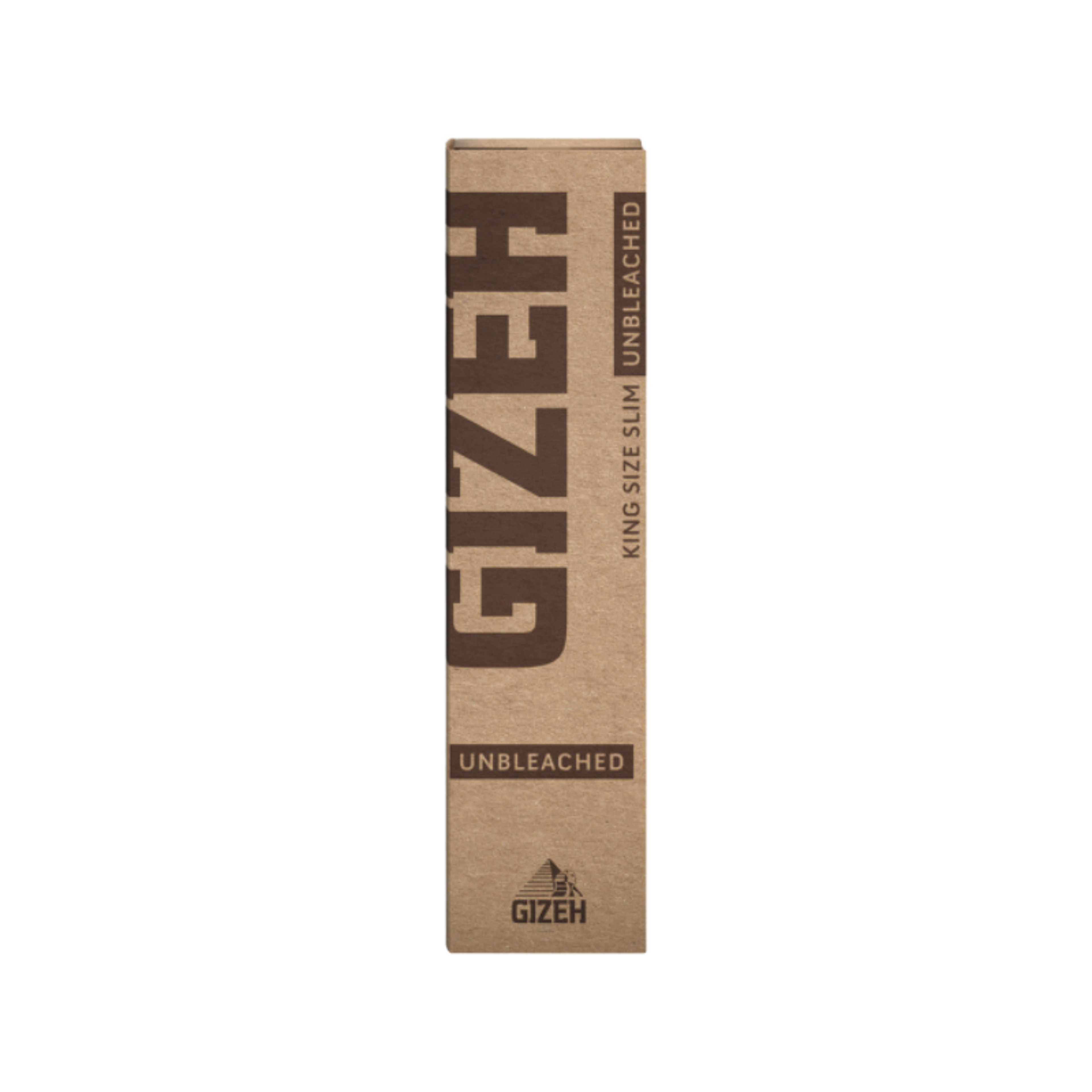 GIZEH King Size Slim Unbleached Papers Packung vorne