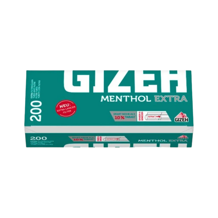 GIZEH Menthol Extra Filterhülsen 200 Stück in Box