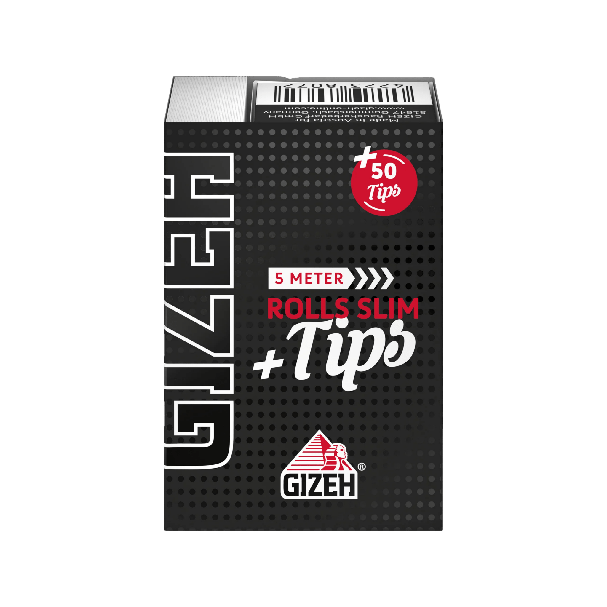 GIZEH - Rolls Slim + Tips - Black - 5 Meter kaufen bei rauchwerk.ch