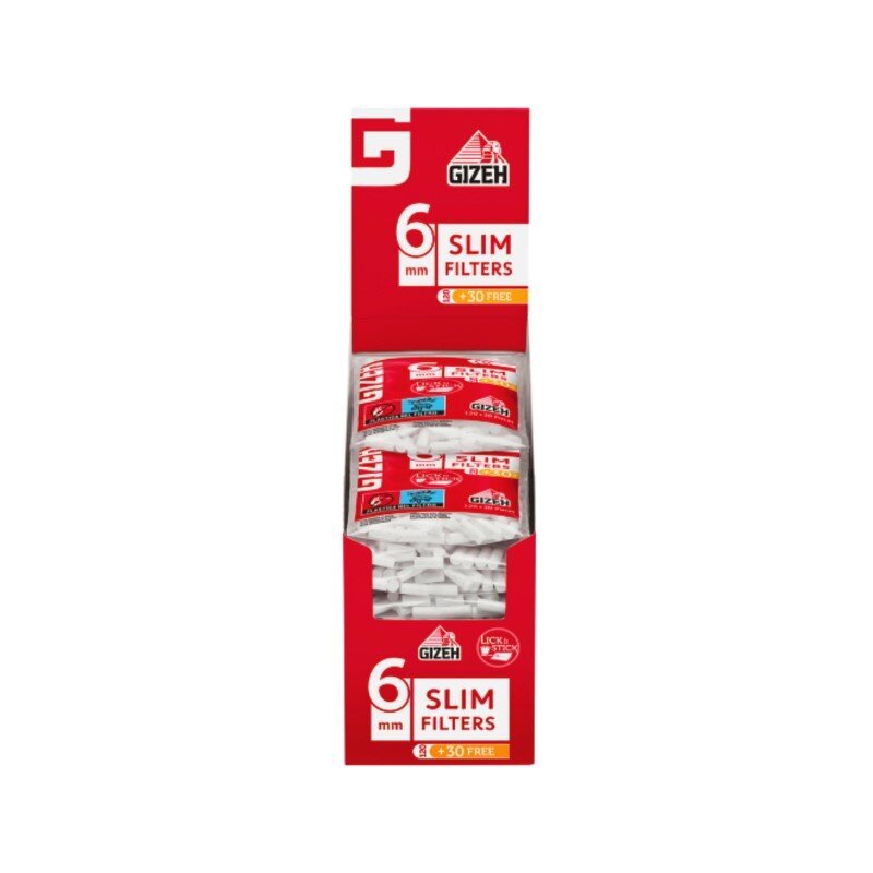 GIZEH - Slim Filter - Bag - 120 + 30 Stück kaufen bei rauchwerk.ch
