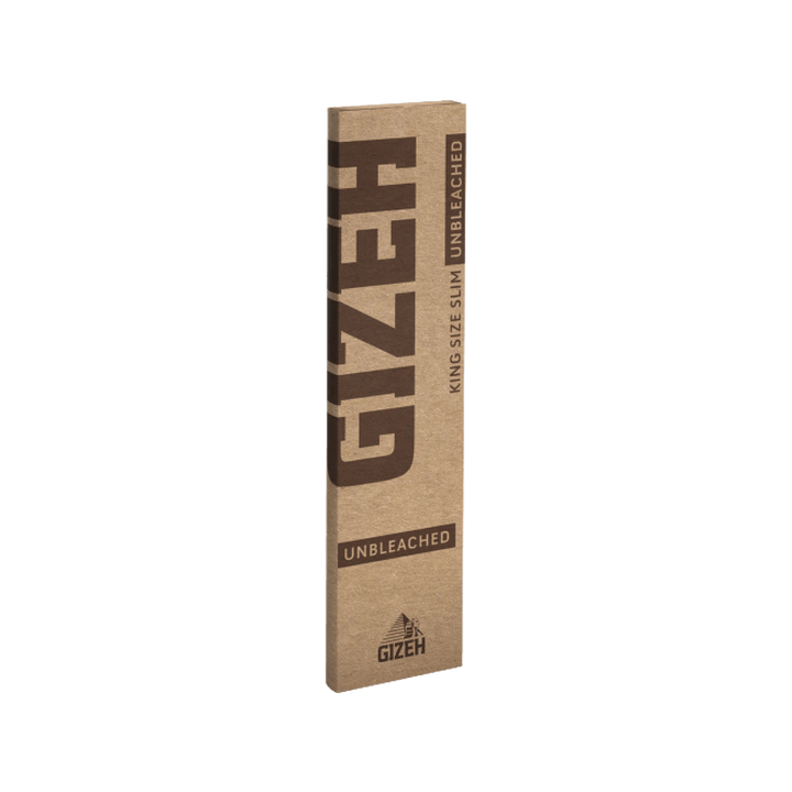 GIZEH Unbleached King Size Slim + Tips Packung schräg