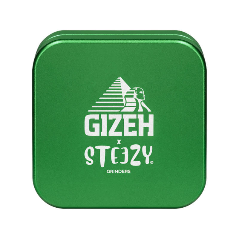 GIZEH x STEEZY Grinder in Grün, 2-teilig, 63 mm