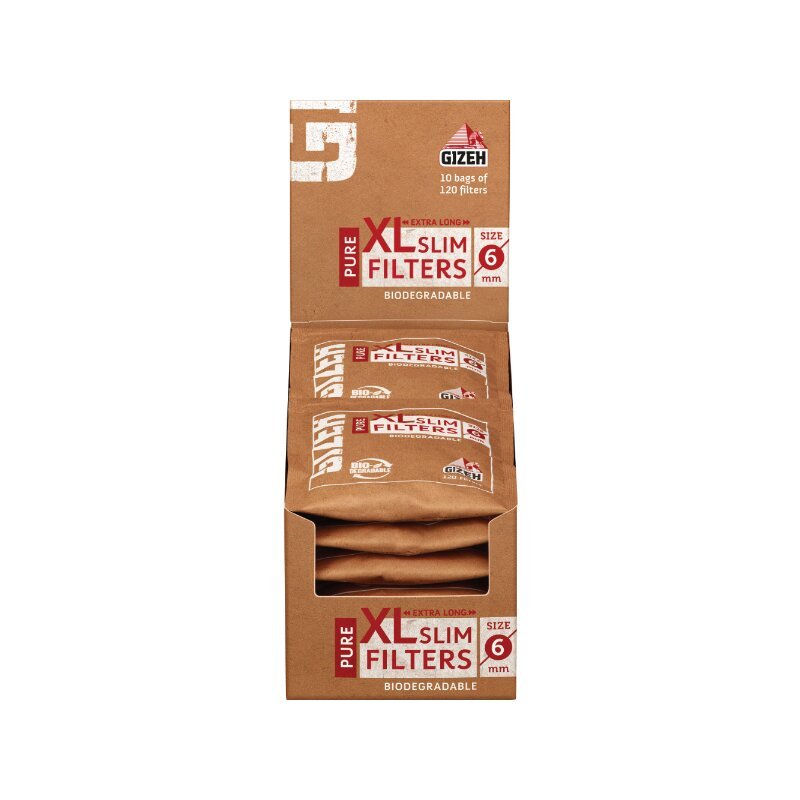 GIZEH - XL Slim Filter - Pure - Bag - 120 Stück kaufen bei rauchwerk.ch