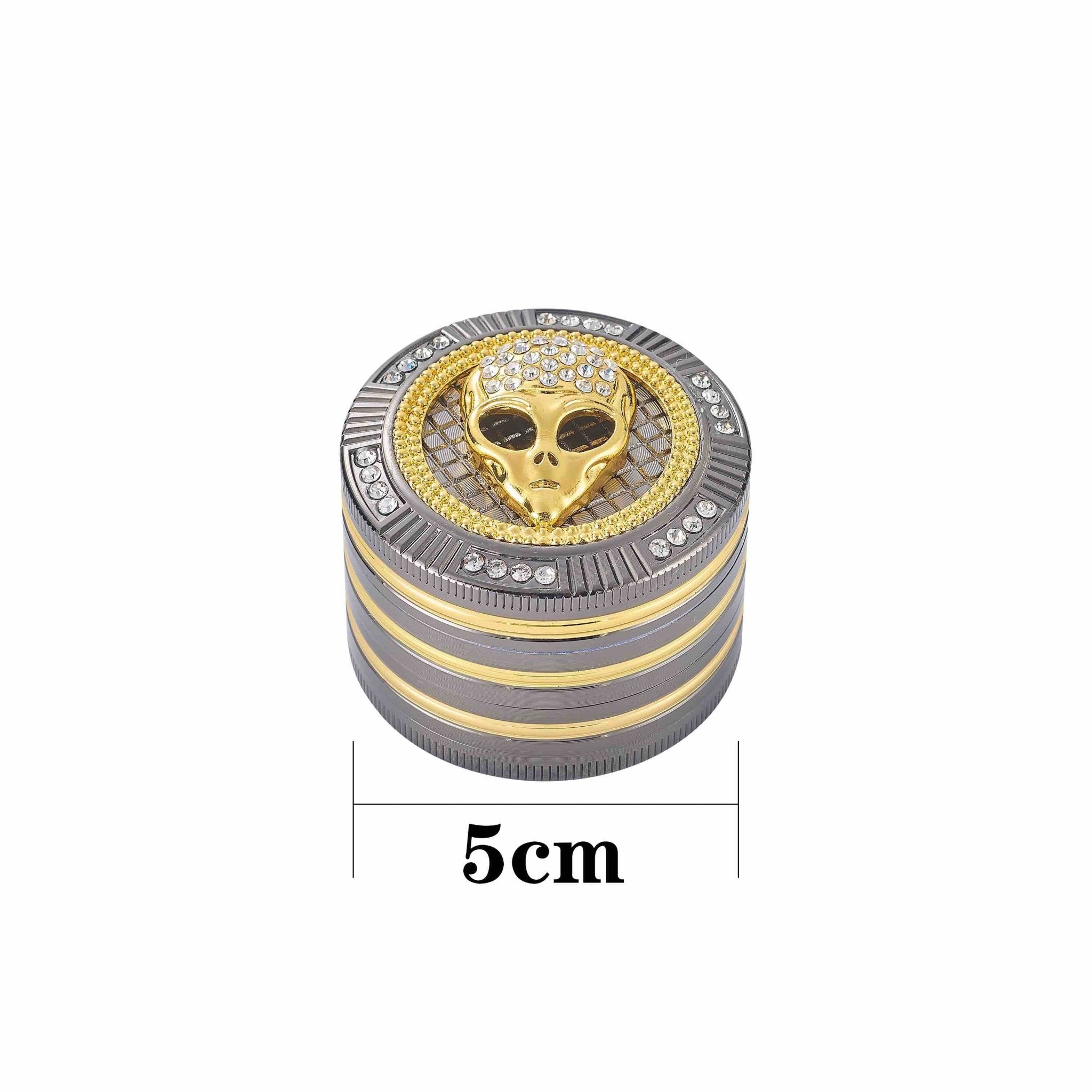 Grinder Bling Bling Alien - 50mm - 4 Layers kaufen bei rauchwerk.ch