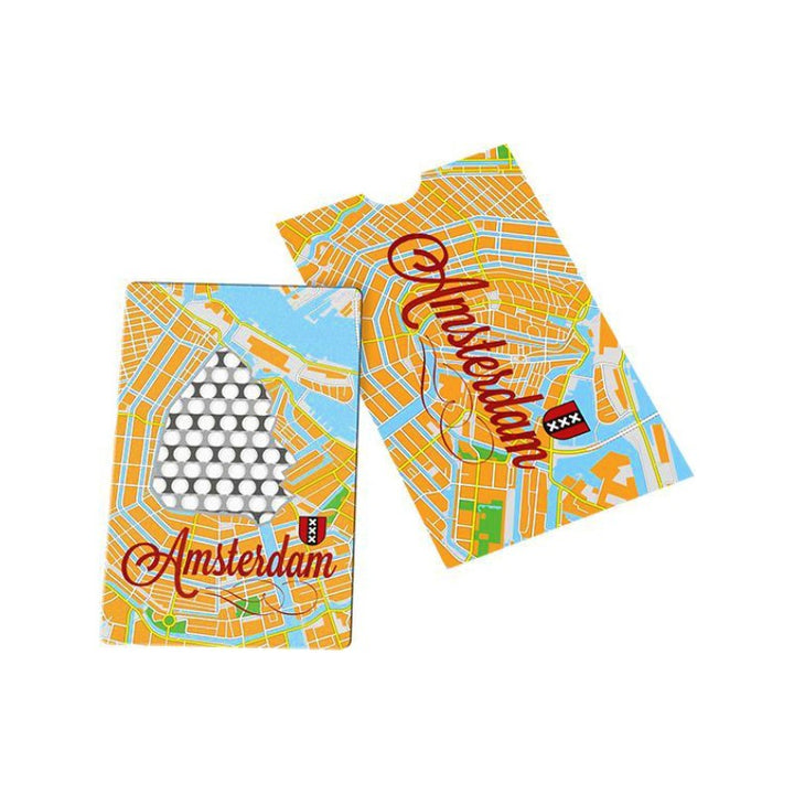 V Syndicate Grinder Card Amsterdam Map – Reibe in Kreditkarten-Format
