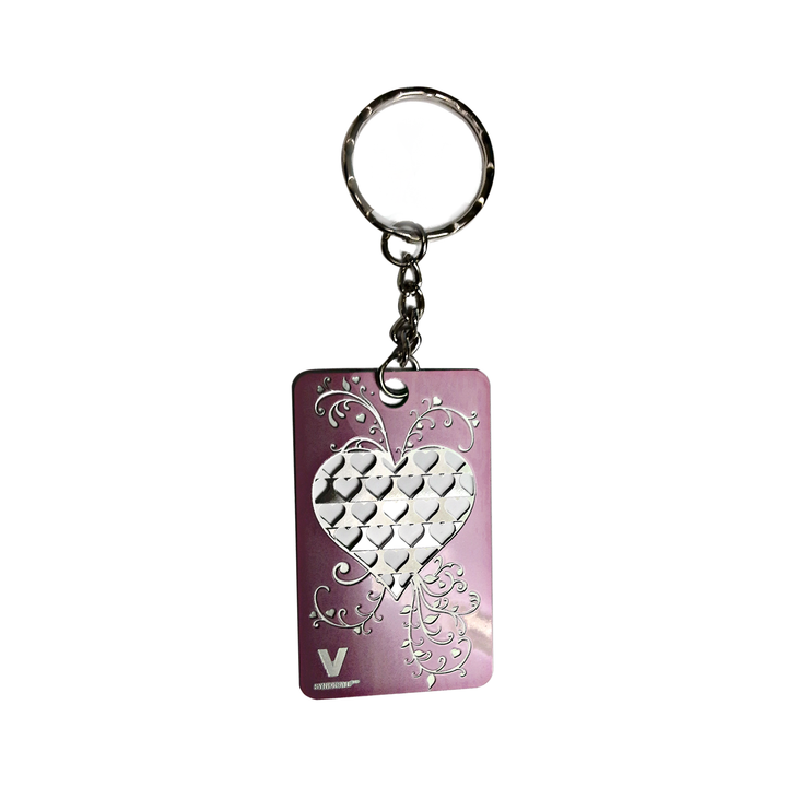 V Syndicate Grinder Card Schlüsselanhänger Heart