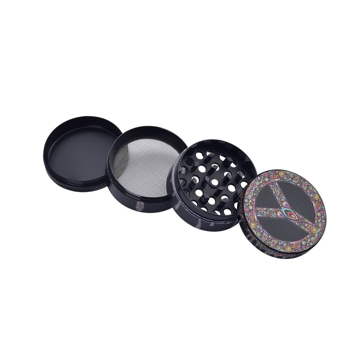 Grinder Dripping Peace&Love Paint - 50mm - 4 Layers kaufen bei rauchwerk.ch