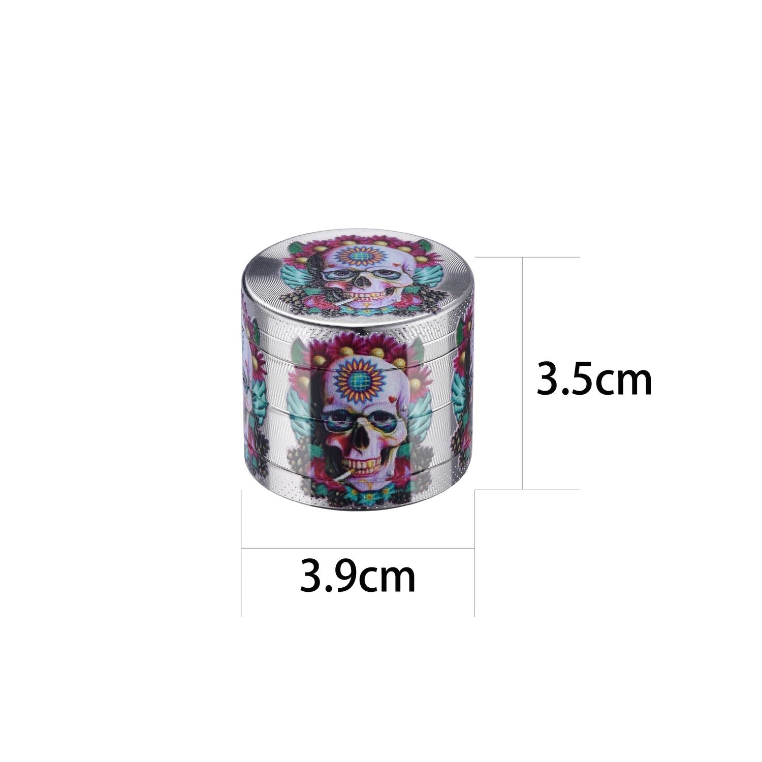 Grinder Mini Skull - 40mm - 4 Layers kaufen bei rauchwerk.ch