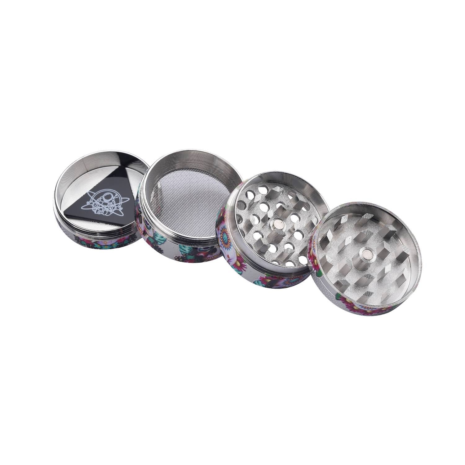 Grinder Mini Skull - 40mm - 4 Layers kaufen bei rauchwerk.ch
