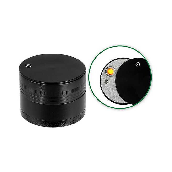 Alu Grinder offen, 3-teilig mit Sieb und Schaber