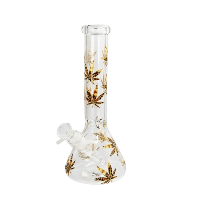 Glas Bong 26 cm mit Ice Percolator, fluoreszierend