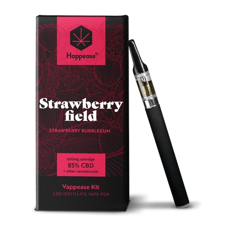 Happease CBD Vape Starter Kit Strawberry Field 85% CBD