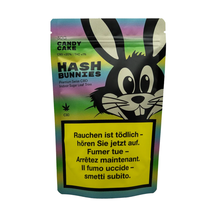 Hash Bunnies Candy Cake CBD Indoor Trim 30g Beutel