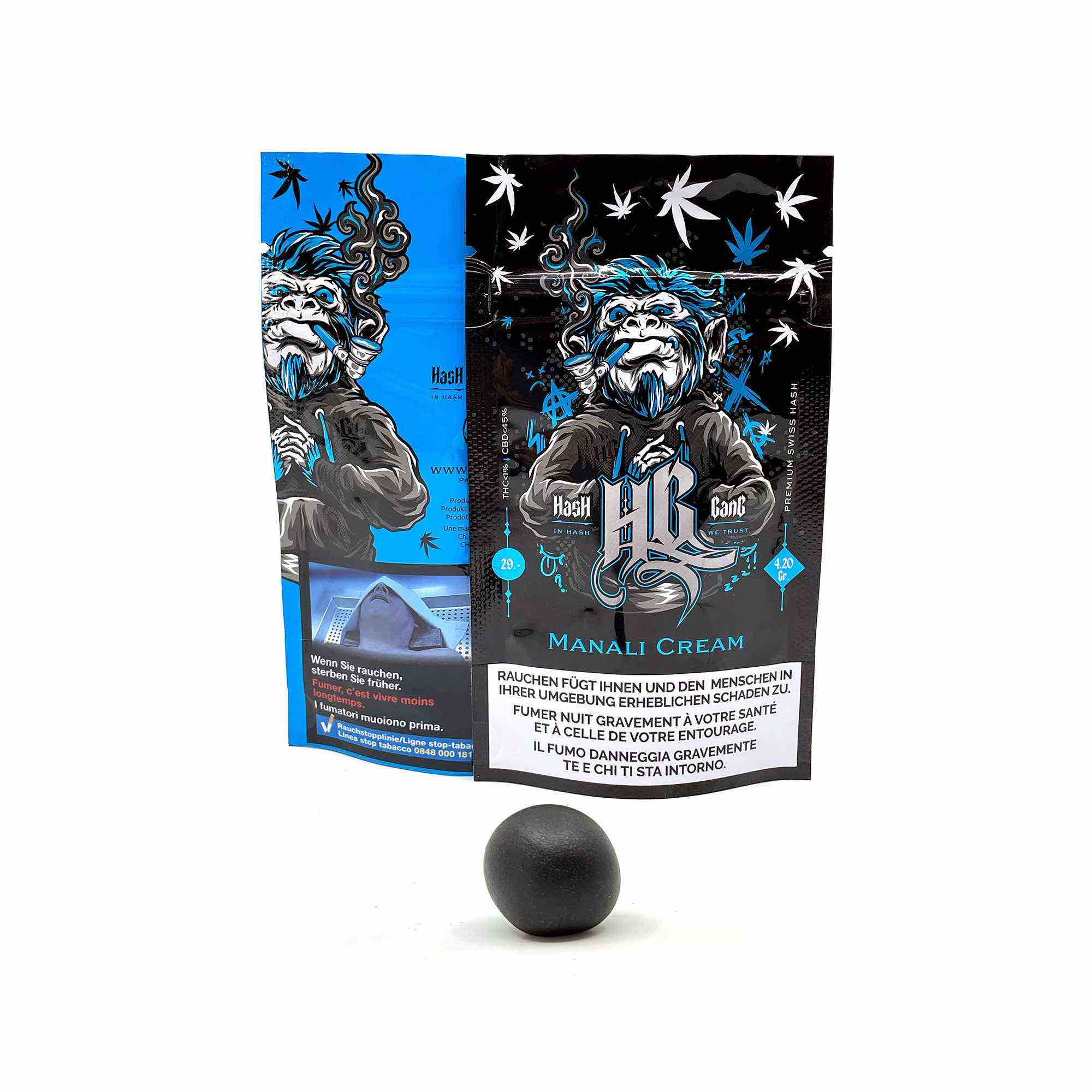 Hash Gang Manali Cream CBD Hasch 4.2g Packung