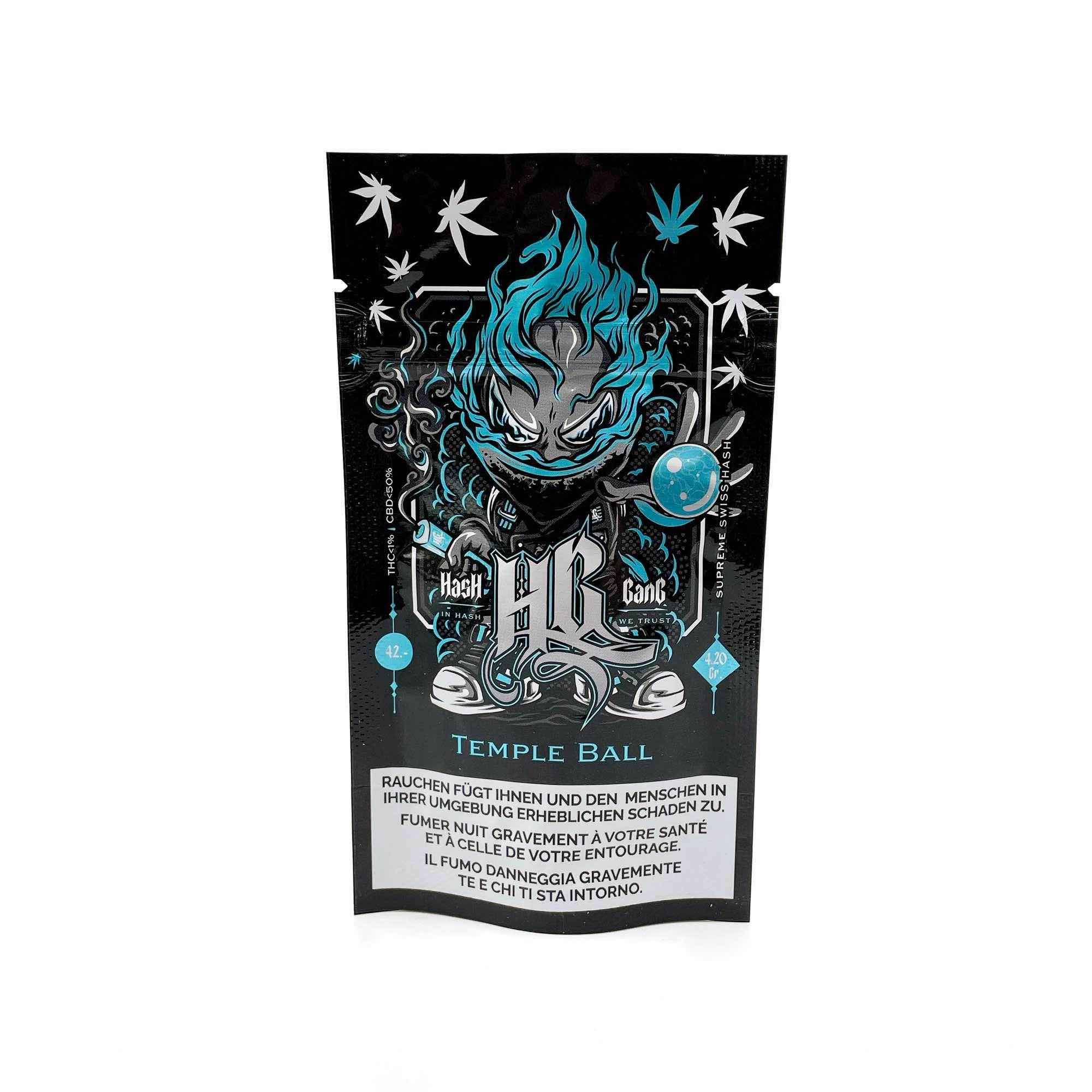 Hash Gang Temple Ball: dunkles CBD-Hasch als Kugel