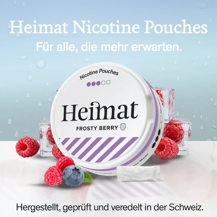 Heimat Frosty Berry Snus Dose mit 15mg Pouches