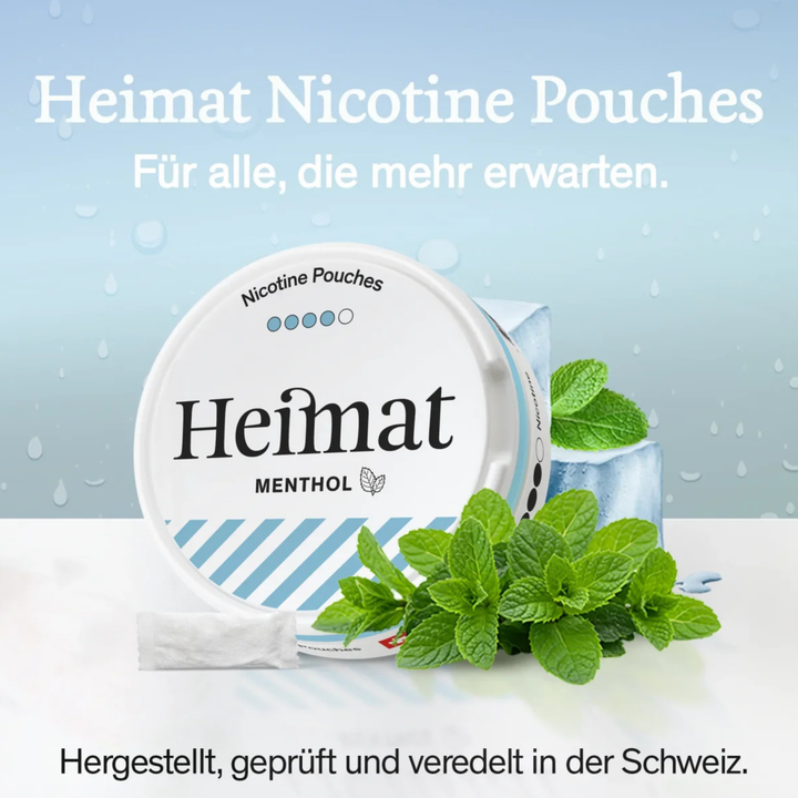 Heimat Menthol Ice Snus Dose mit 15mg Pouches