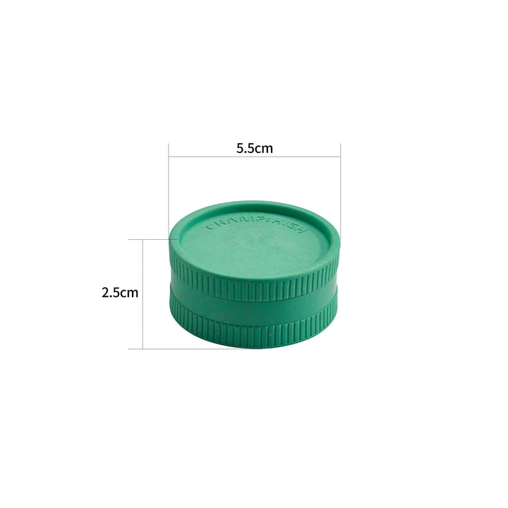 Hemp Plastic Grinder - 55mm - 2 Layers kaufen bei rauchwerk.ch