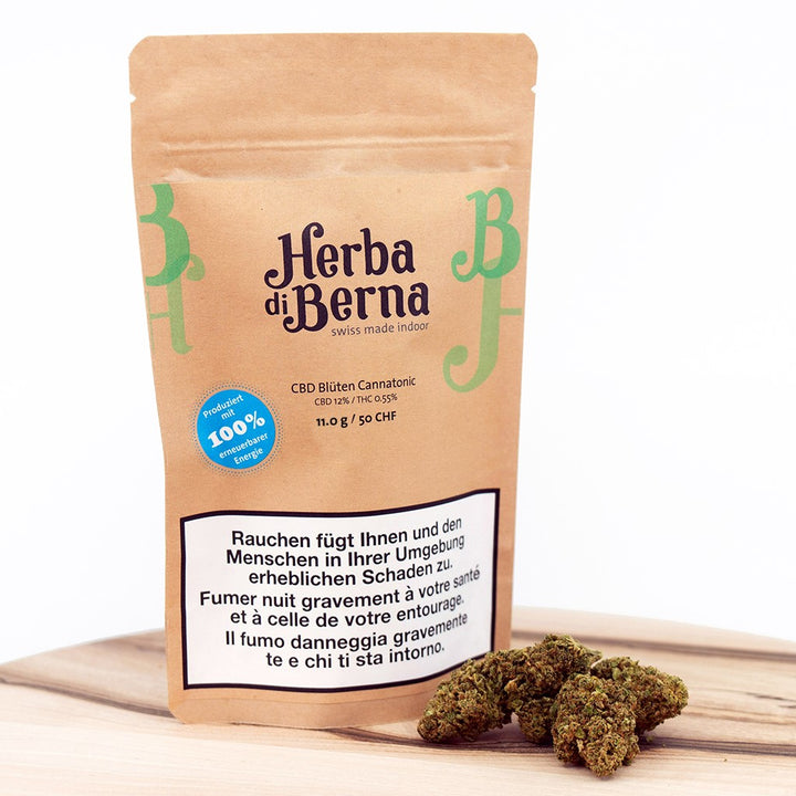 Herba di Berna Cannatonic Indoor – CBD-Blüten, 11 g, Ansicht 1