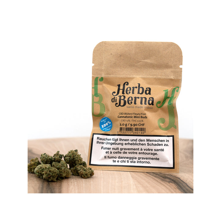 Herba di Berna Cannatonic Indoor Minibuds CBD-Blüten, 2 g