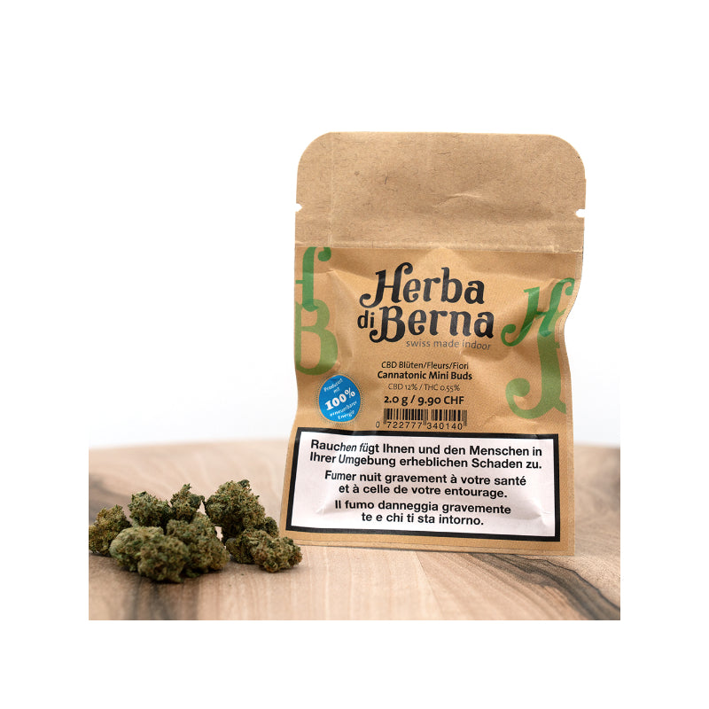 Herba di Berna Cannatonic Indoor Minibuds CBD-Blüten, 2 g