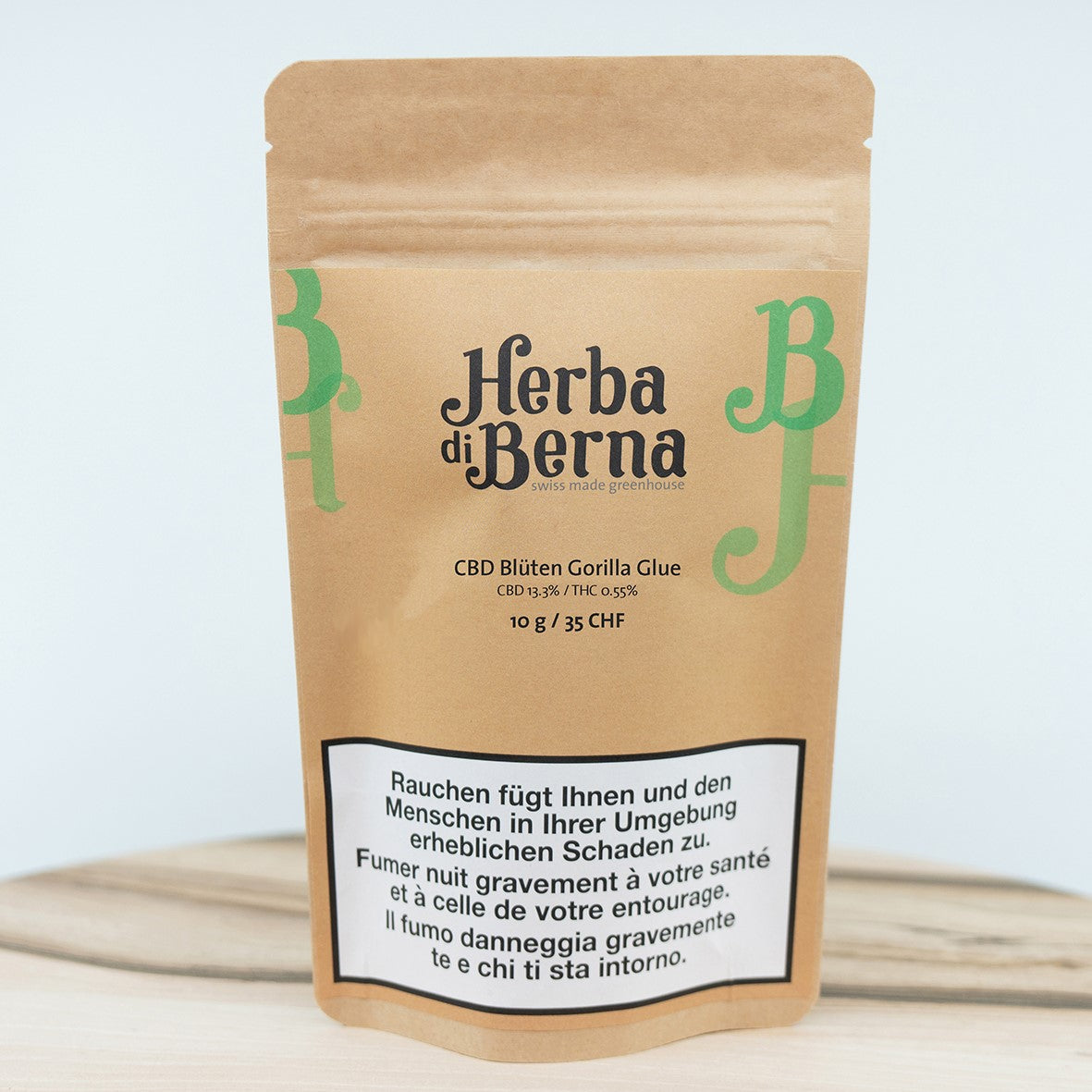 Herba di Berna Gorilla Glue Cherry Berry Greenhouse – CBD-Blüten, 10 g, Ansicht 1
