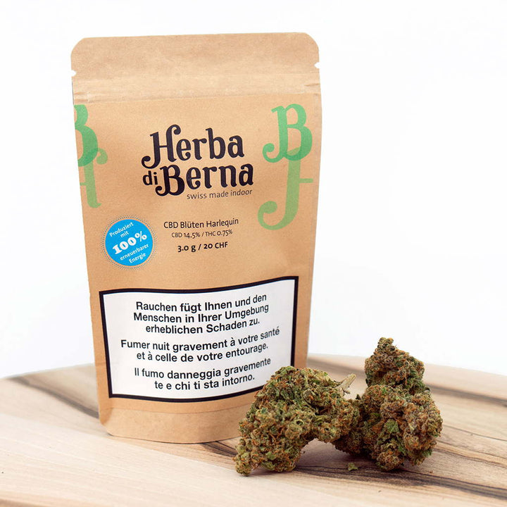 Herba di Berna Harlequin Indoor – CBD-Blüten, 3 g, Ansicht 1