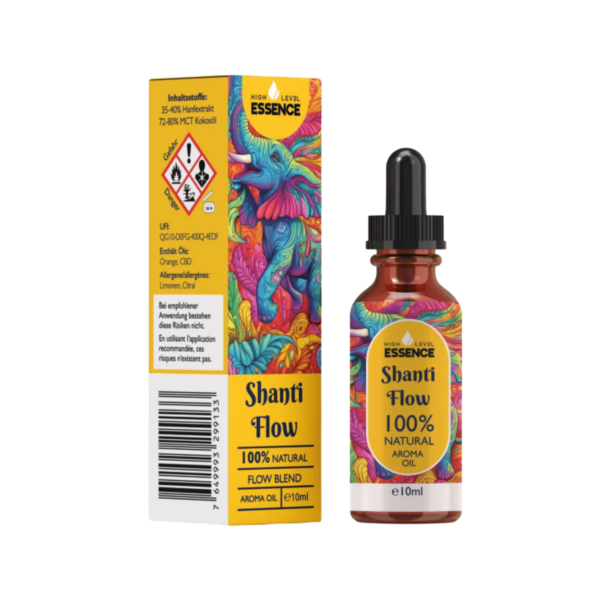 High Level Essence Shanti Flow CBD & CBG Aromaöl Orange 10 ml