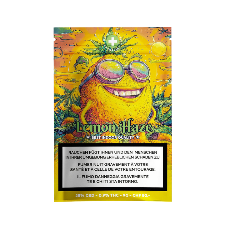 High Level Genetics Lemon Haze Indoor CBD Blüten 9g