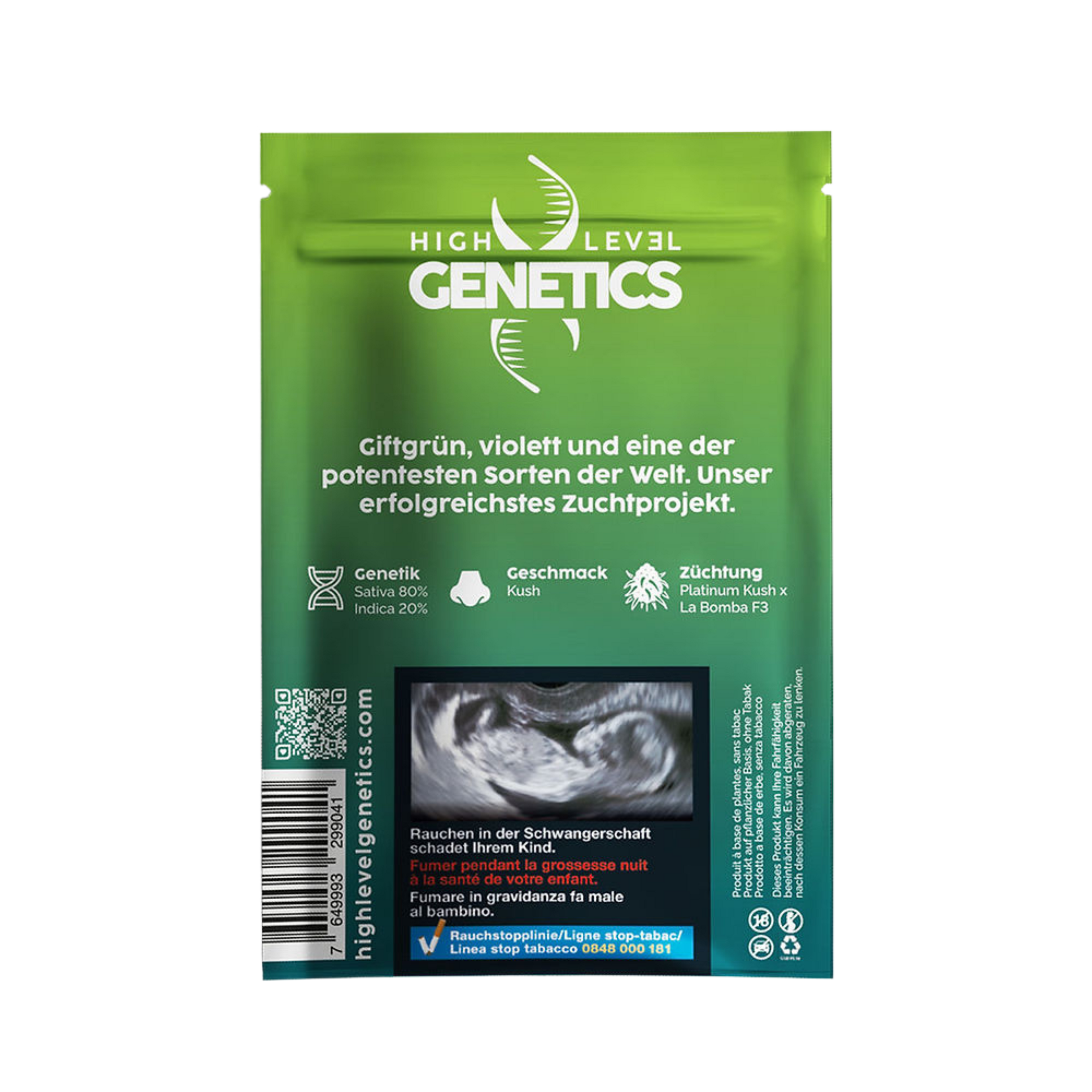 Plutonium CBD Blüten – Detailansicht der grün-violetten Buds