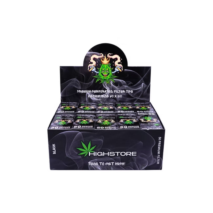 Highstore White Tips Drehfilter, 50 Stück