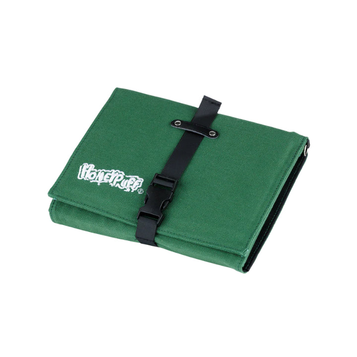HoneyPuff Set in Grün – Tasche mit Grinder und Rolling Tray