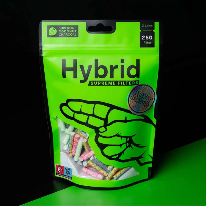 Hybrid Supreme Aktivkohlefilter bunt gemischt, Beutel mit 250 Stück