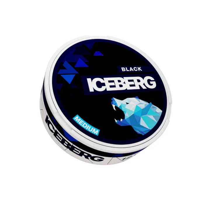 ICEBERG Medium Black Nikotinbeutel Dose zweite Ansicht