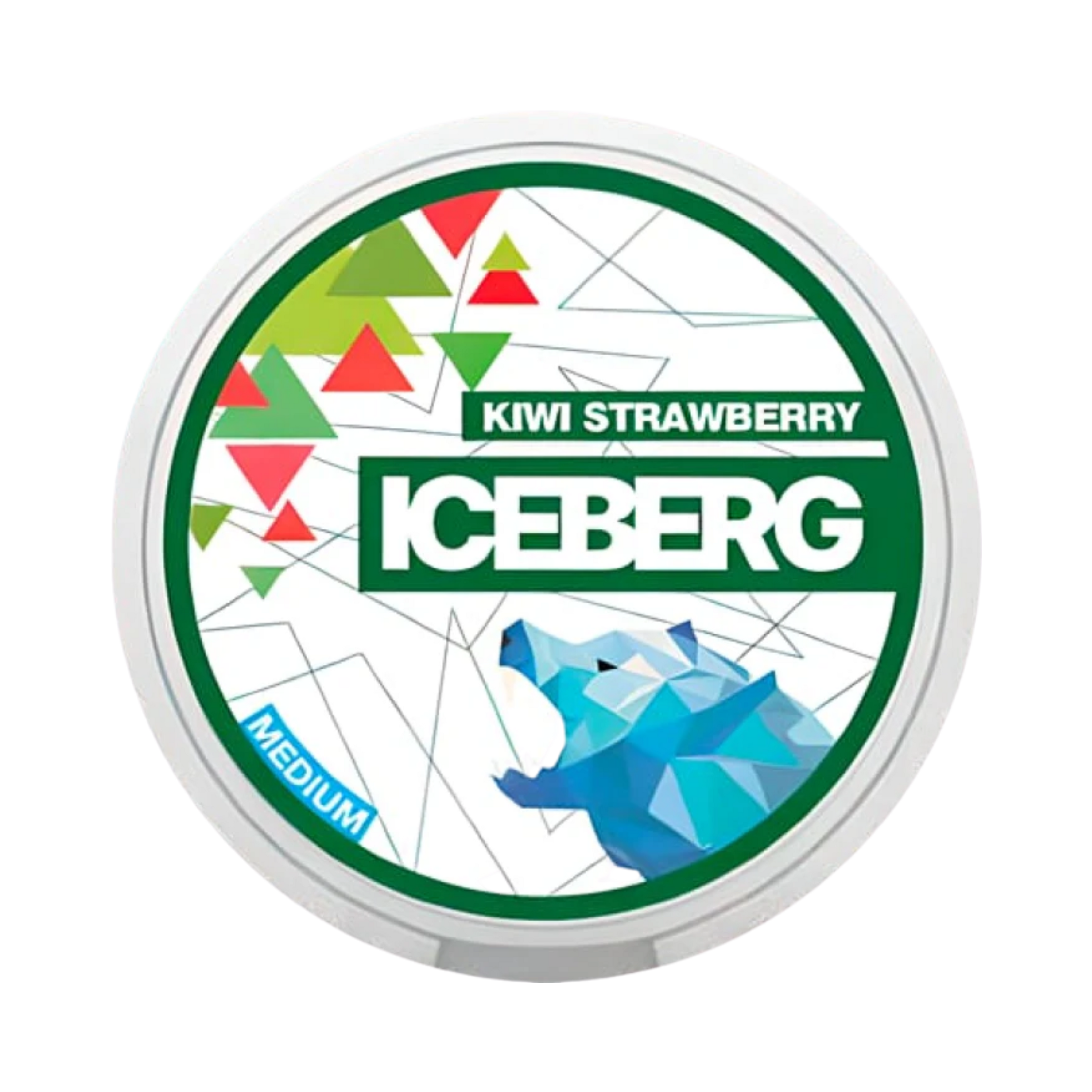 ICEBERG Medium Kiwi Strawberry Snus Dose 20mg/g Vorderseite