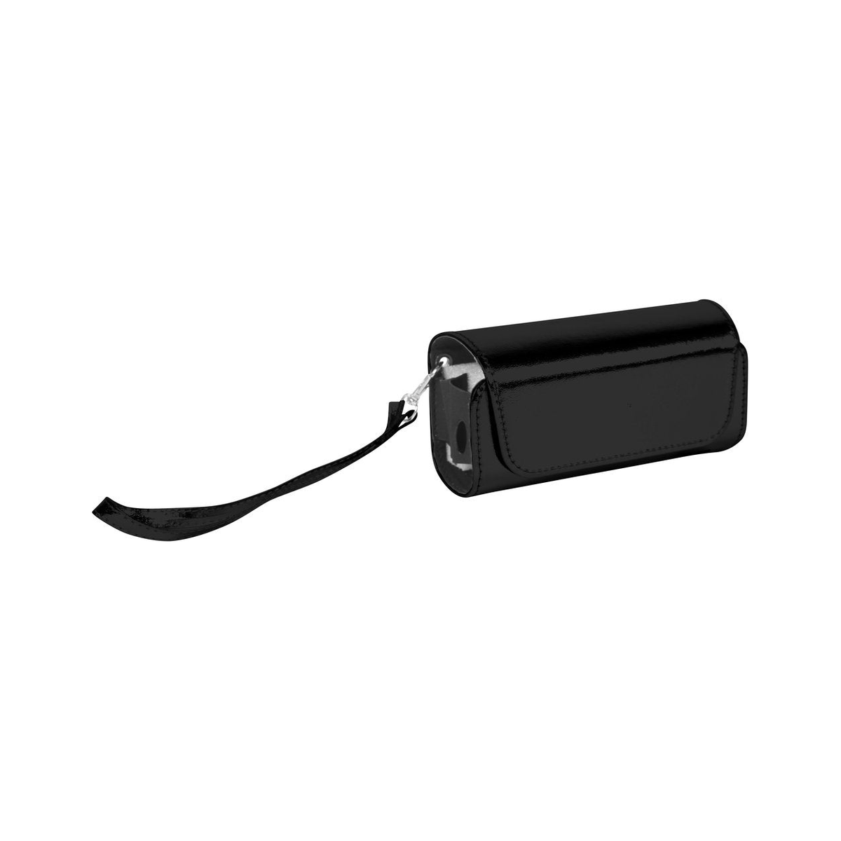 Hülle für IQOS aus PVC in Schwarz glänzend mit Aufhänger