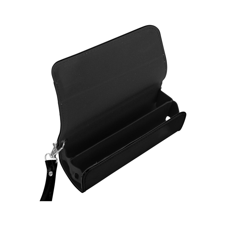 Hülle für IQOS aus PVC in Schwarz glänzend mit Aufhänger