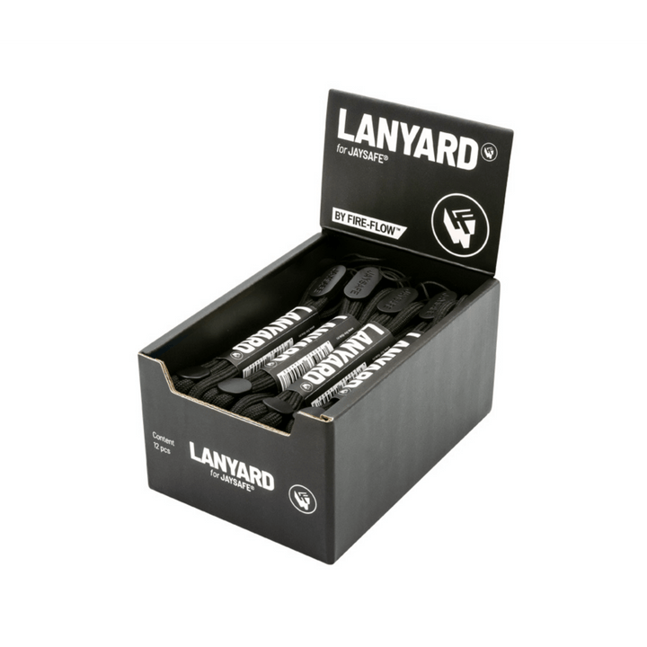 JAYSAFE Lanyard Schwarz Display mit 12 Stück