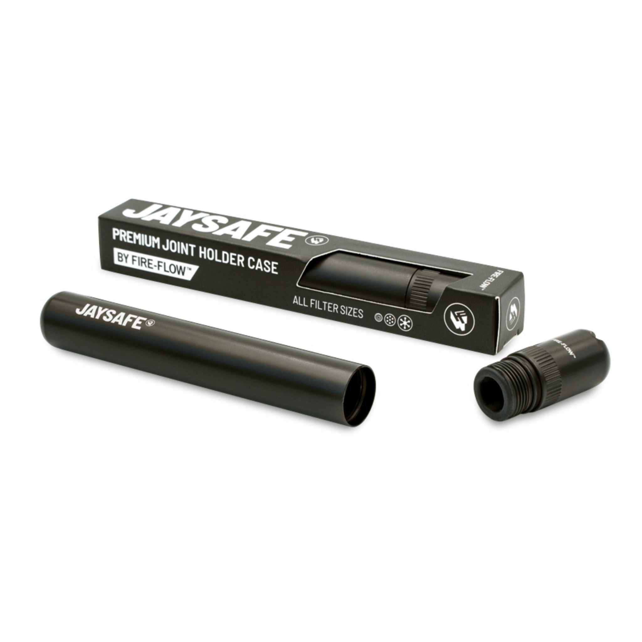 JAYSAFE Premium Joint Tube Black in Verpackung und Case