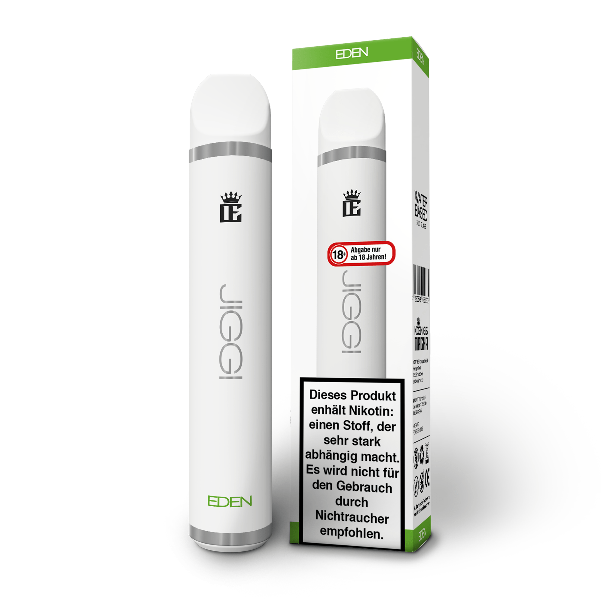 JIGGI Vapes Eden 20mg Einweg Vape mit Verpackung
