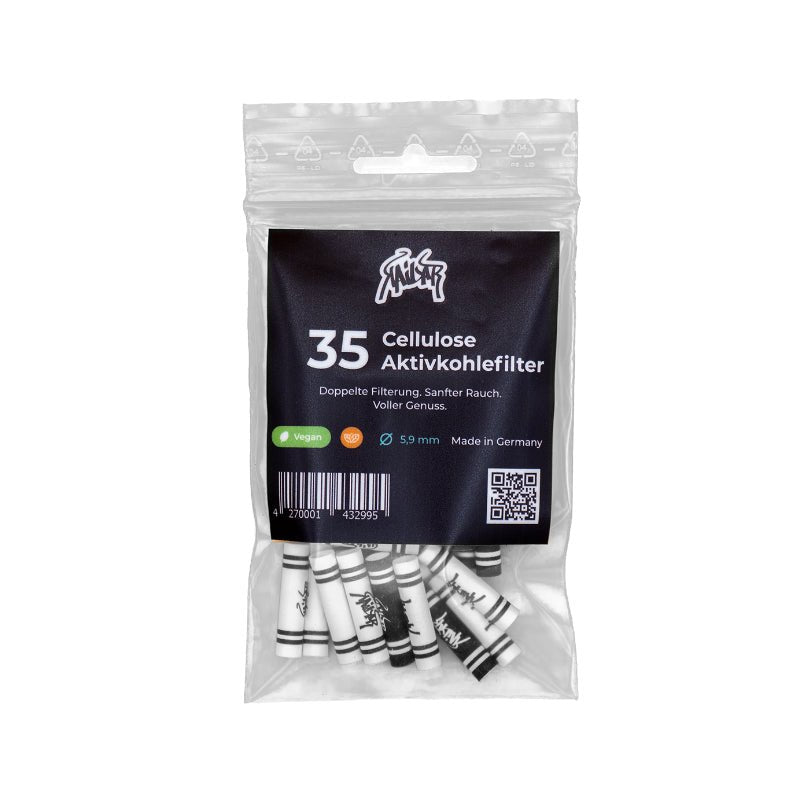 Kailar - 35 Slim Cellulose Aktivkohlefilter - Mix - Display à 10 Stück kaufen bei rauchwerk.ch