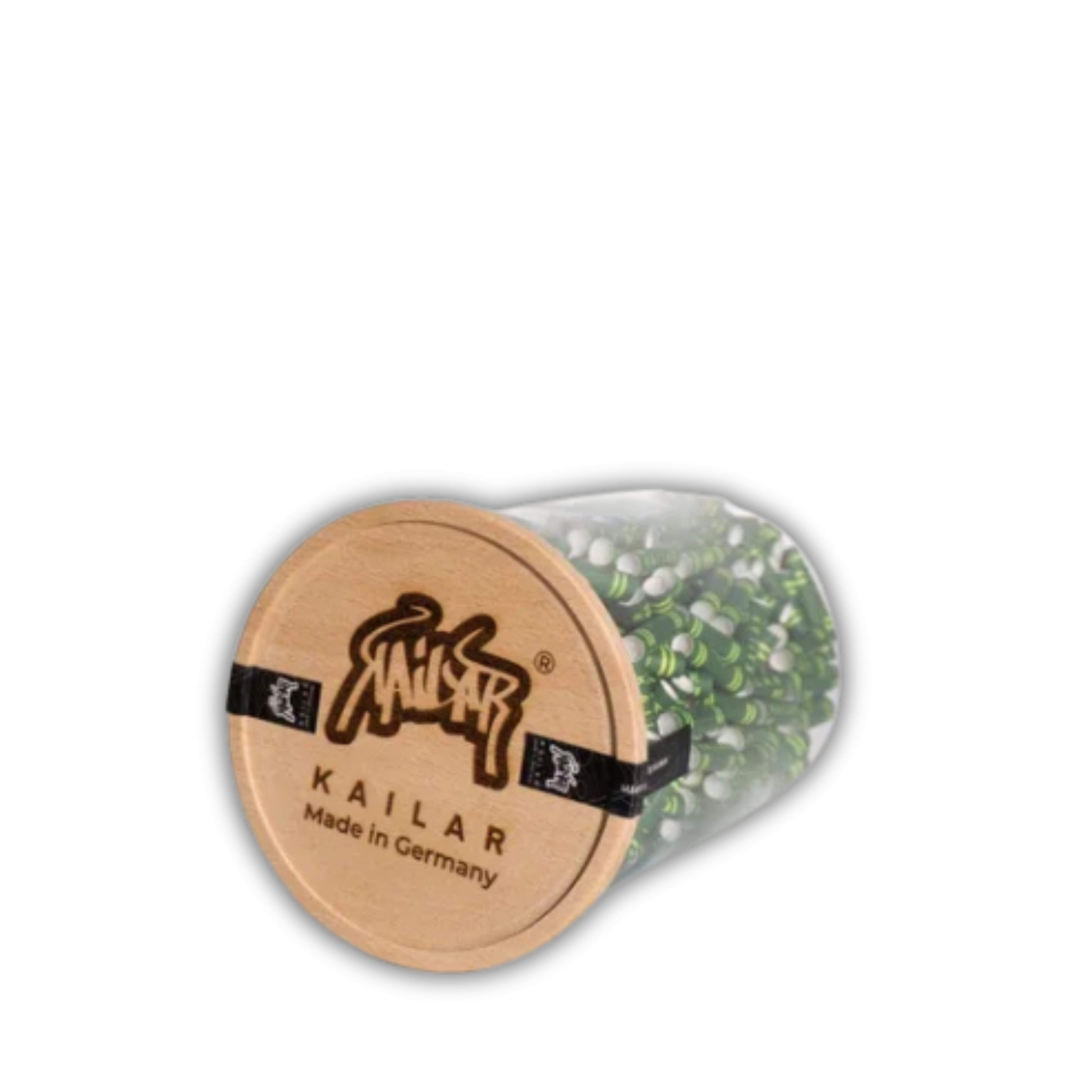 Kailar Cellulose Aktivkohlefilter Green 500er Glas mit Holzdeckel