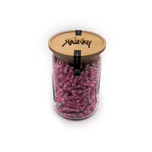 Kailar Slim Aktivkohlefilter Pink im 500er Glas mit Holzdeckel