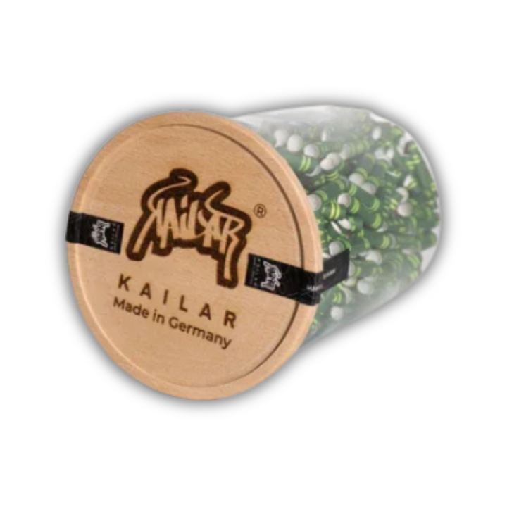 Kailar Cellulose Aktivkohlefilter Green 500er Glas mit Holzdeckel