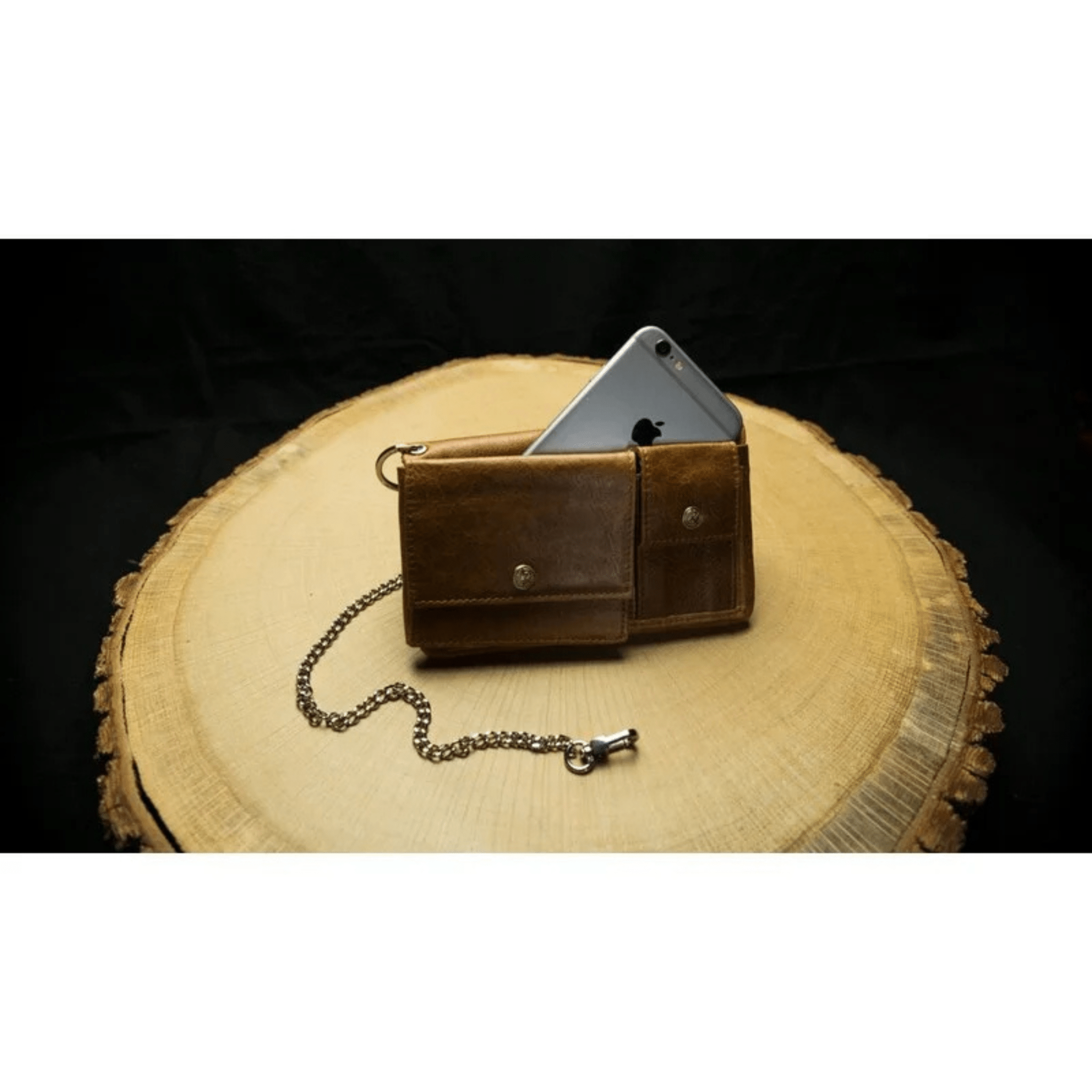 Mittelteil mit Handyfach beim Kavatza Tabak Portemonnaie Small