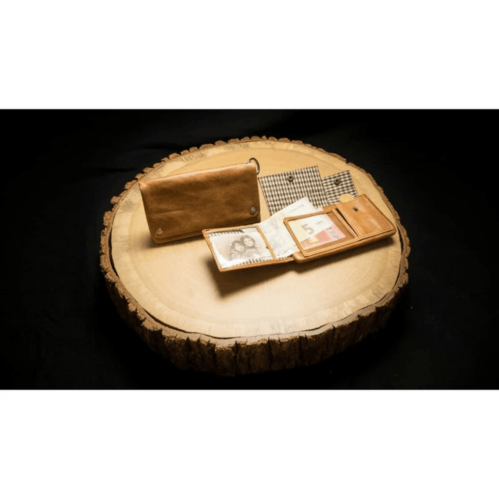 Kavatza Tabak Portemonnaie Small Tabba Cognac aus Rindsleder