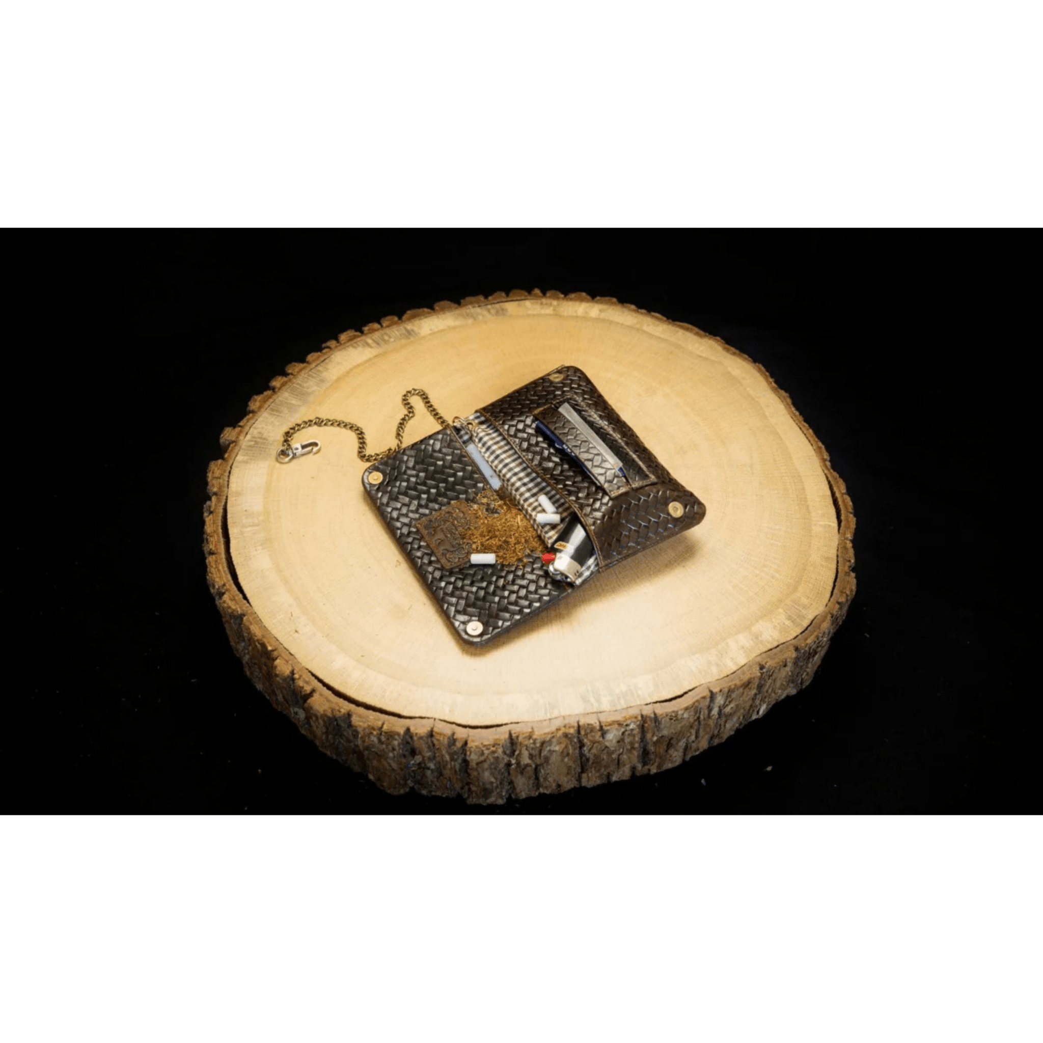 Kartenfächer und Geldscheinfach beim Kavatza Tabak Portemonnaie