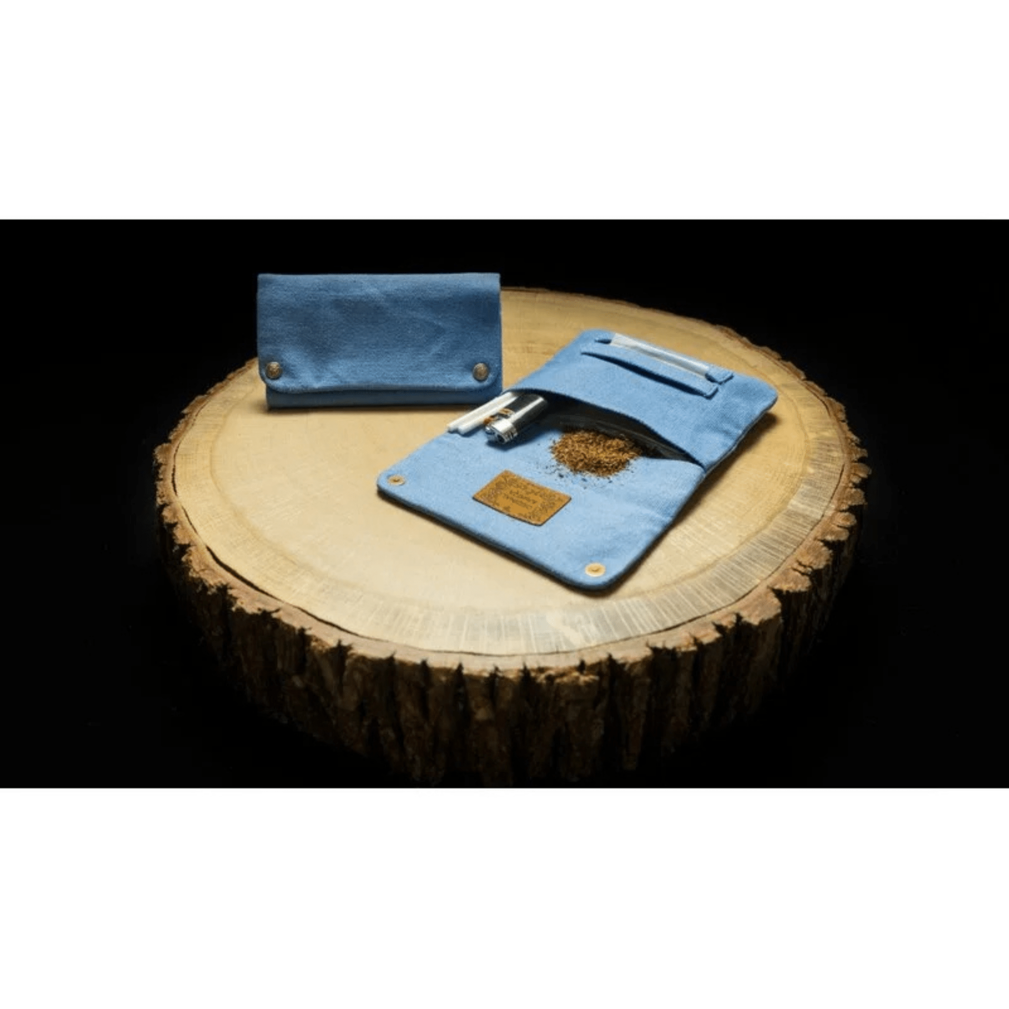 Kavatza Tabaktasche Hemp Sky Blue aus Hanfstoff