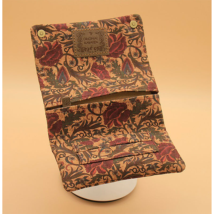 Kavatza Tabaktasche aus Kork, Barock Flower Deluxe